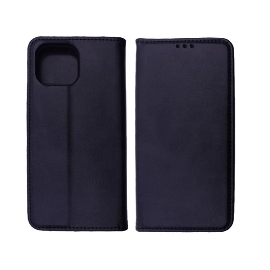 Leather Flip Cover with Internal Pocket for Xiaomi Mi 11 Lite Black Leather Flip Cover with Internal Pocket for Xiaomi Mi 11 Lite Black